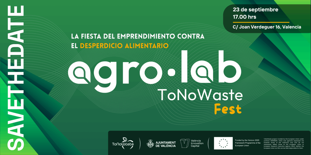 vlcinnovation's tweet photo. SAVE THE DATE | Sí, falta aún un poco de tiempo pero pasa rápido y no deberías perderte la jornada de cierre de #AgroLab @ToNoWaste. #DemoDay, ponencia internacional 🔝 y mucho más.
Guarda esta fecha: 23 de septiembre.
https://t.co/bdUmUl2Z7T https://t.co/KWG4DJkG4J