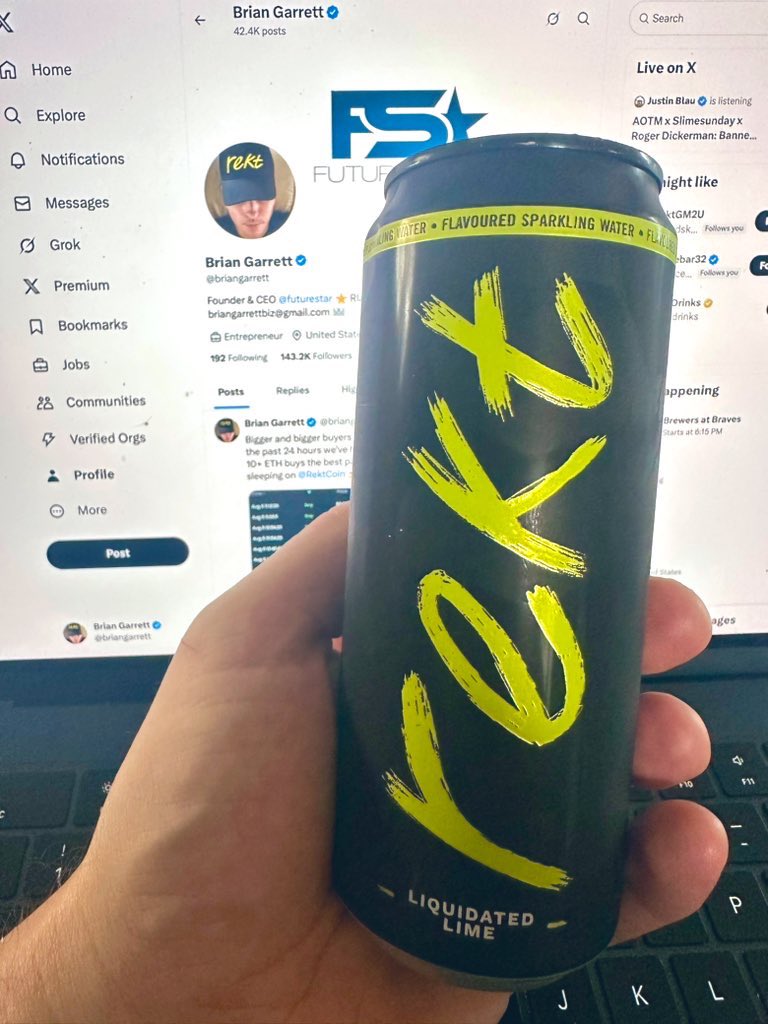 BG 💽 (@briangarrett) on Twitter photo The drink is <a href="/rektdrinks/">Rekt Drinks</a>
The hat in the pfp is <a href="/RektBrands/">Rekt Brands</a>
The posts on the timeline are <a href="/RektCoin/">Rekt Coin</a>
The ticker for the ecosystem is $REKT The drink is <a href="/rektdrinks/">Rekt Drinks</a>
The hat in the pfp is <a href="/RektBrands/">Rekt Brands</a>
The posts on the timeline are <a href="/RektCoin/">Rekt Coin</a>
The ticker for the ecosystem is $REKT