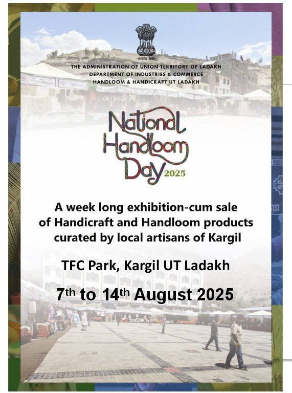 Gulistan News Ladakh (@gulistanladakh_) on Twitter photo Showcasing Local Handloom Handicraft products | #nationalhandloomday2025 TFC Kargil Ladakh <a href="/dchandlooms01/">DC(Handlooms)</a> Showcasing Local Handloom Handicraft products | #nationalhandloomday2025 TFC Kargil Ladakh <a href="/dchandlooms01/">DC(Handlooms)</a>