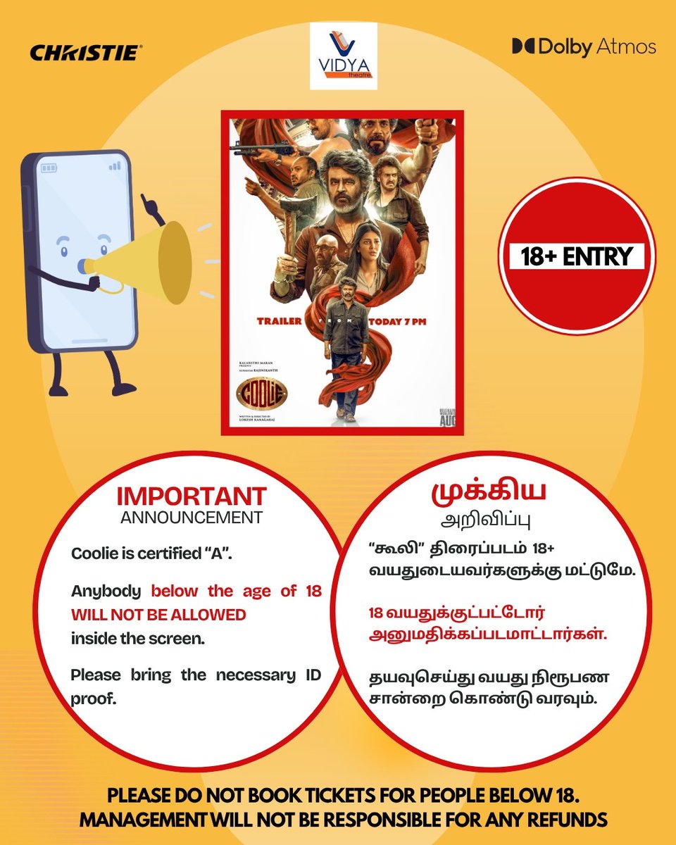 Vidya Theatre RGB Dolby Atmos tweet media