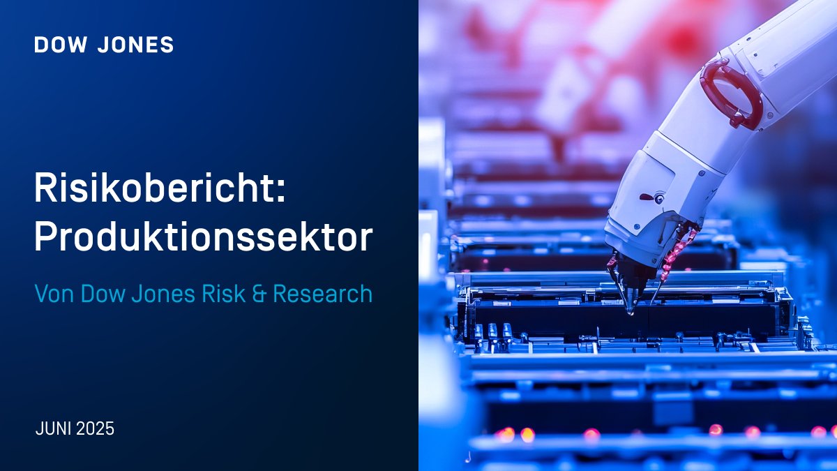 Hersteller navigieren durch eine komplexe Mischung globaler Belastungen: #Zölle, Lieferketten und mehr. Wie verändert dies die Entscheidungsfindung in der Branche? Erfahren Sie mehr im Dow Jones Fertigunsrisikobericht: bit.ly/3HpYW7c

#Fertigung #Risiko #Lieferkette