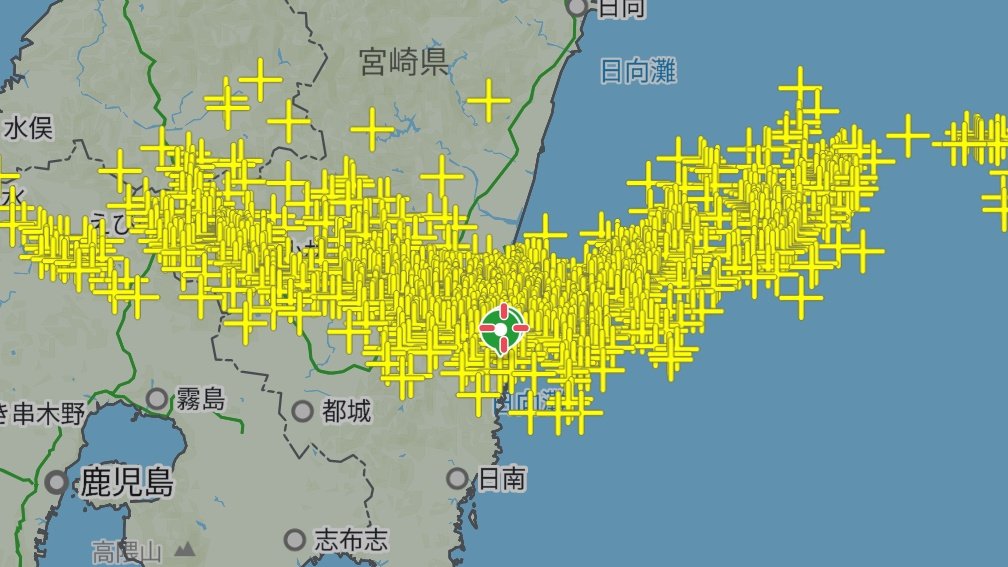 天気大荒れ@宮崎