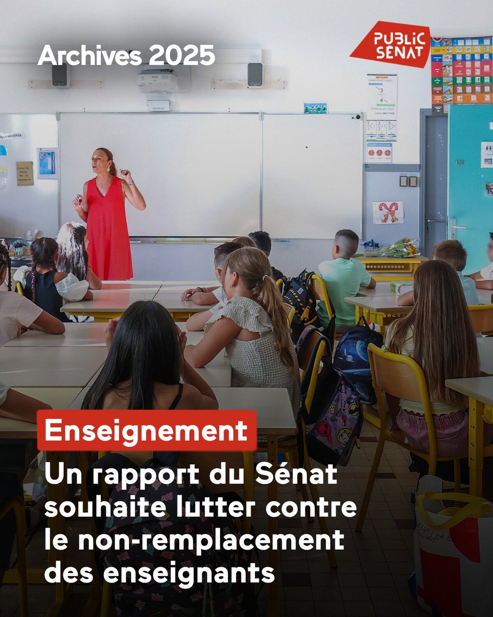 #Archives2025 👉 Le sénateur Olivier Paccaud a rendu en juin son rapport sur les carences dans le remplacement des enseignants. Il propose une optimisation de l’organisation du remplacement bien que conscient des difficultés dues au contexte budgétaire

➡️ go.publicsenat.fr/FaF