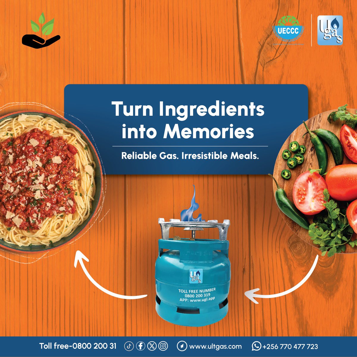 From Simple Ingredients to Unforgettable Meals. Our Gas Turns Every Dish Into a Memory. 🍳🔥 #Ugas #UCEL #safecooking #cleanenergy #CookWithUGas #MomentsThatMatter