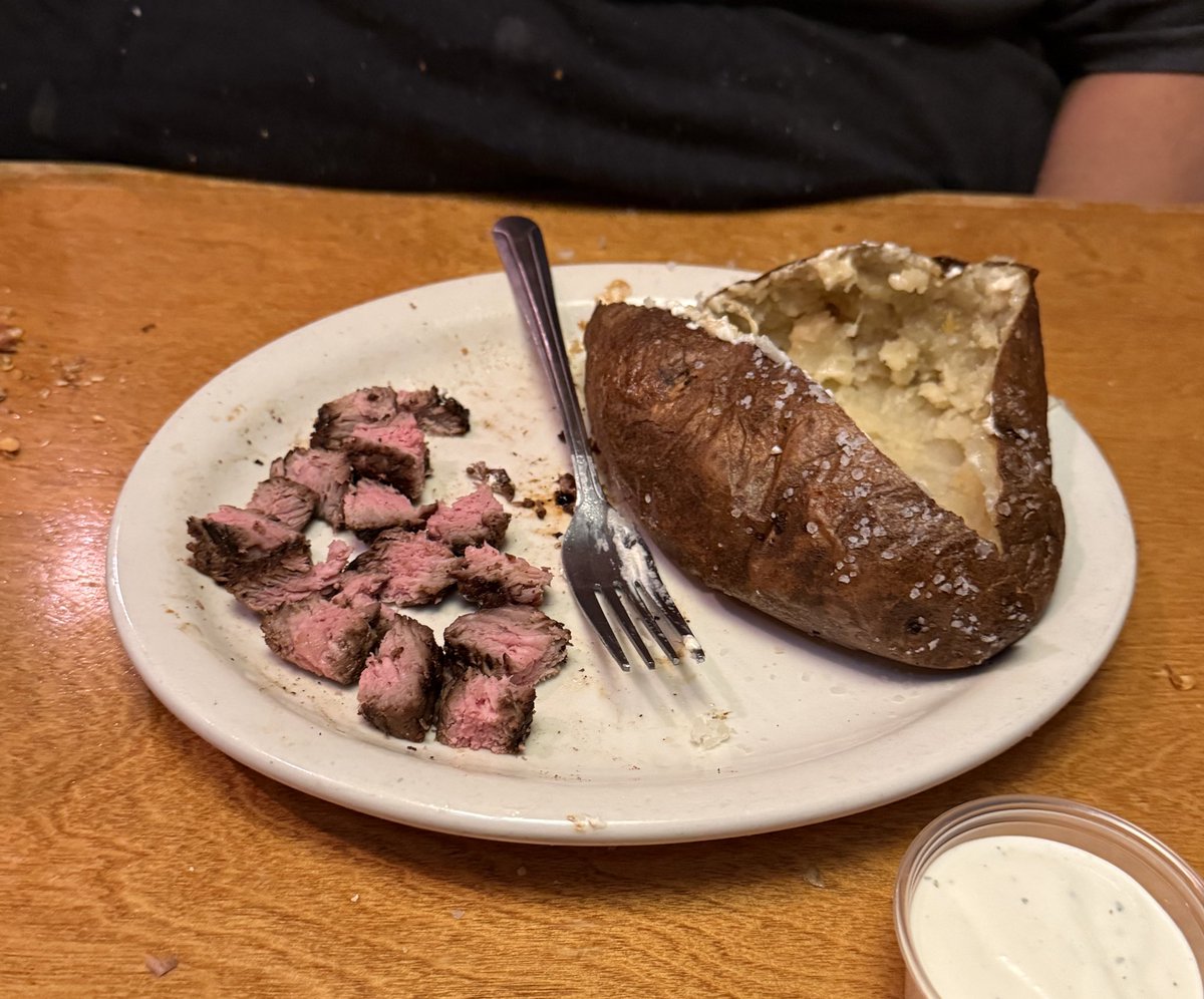 My moms well done steak wasn’t very well done <a href="/texasroadhouse/">Texas Roadhouse</a>  :(