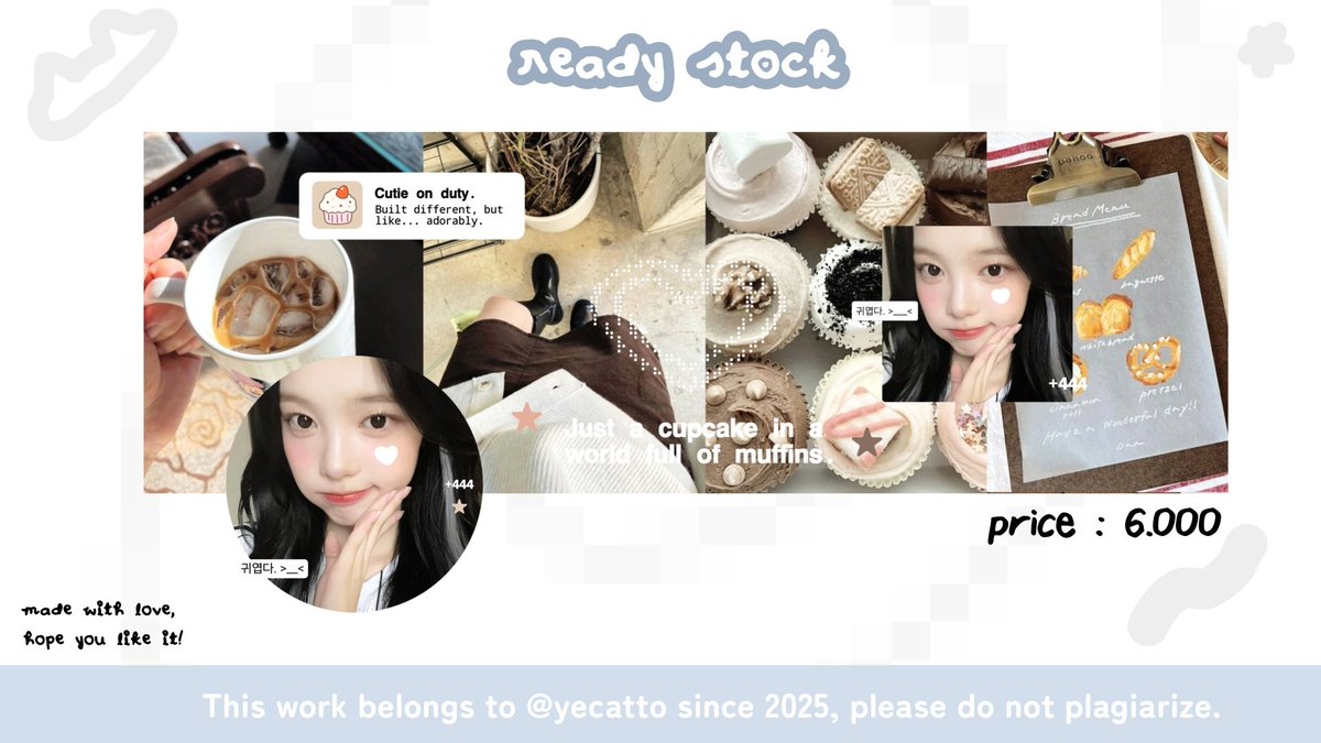 yecatto's tweet image. Help rt, thanks. 🥺🫶🏻

Halo, aku datang membawa layout ready stock Ian, Winter, Carmen, dan Ulzzang yang dapat kamu take melalui dmku sekarang juga. Pastikan @ after dm ya, untuk yang mau req dipersilahkan! 💗

#zonaba #zonauang