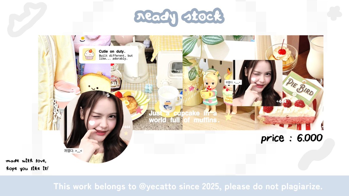 yecatto's tweet image. Help rt, thanks. 🥺🫶🏻

Halo, aku datang membawa layout ready stock Ian, Winter, Carmen, dan Ulzzang yang dapat kamu take melalui dmku sekarang juga. Pastikan @ after dm ya, untuk yang mau req dipersilahkan! 💗

#zonaba #zonauang