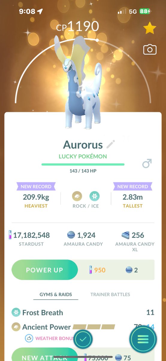 I have the ambassador luck 🍀 😉,honestly insane for raid hour .got a ✨ dynamax before my meetup ,got the ✨ lugia after 2 raids , and did a lucky trade . 
#PokemonGo