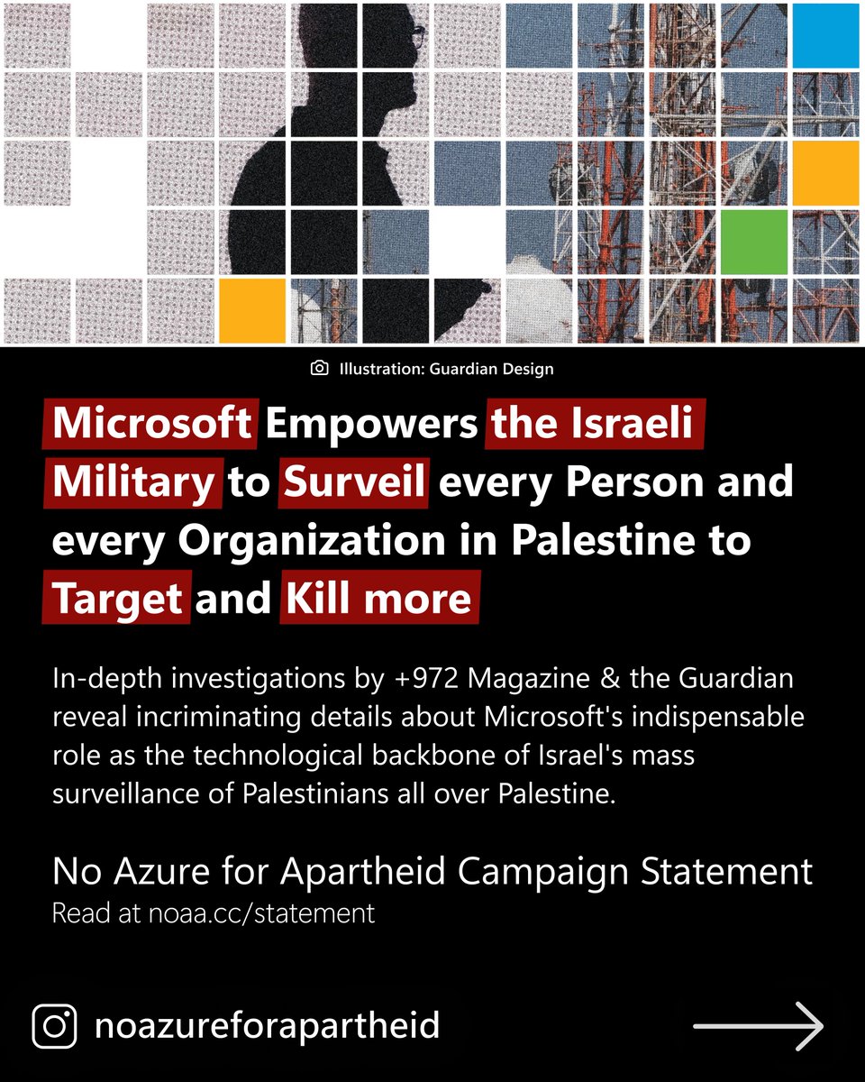No Azure for Apartheid tweet media