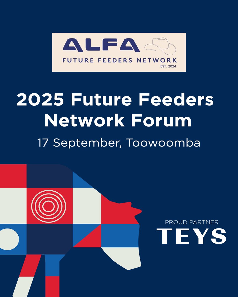 Teys Australia is proud to sponsor the coffee cart at the ALFA Future Feeders Forum this September in Toowoomba! As tomorrow’s feedlot leaders connect and grow, we’ll be there—brewing support for the future of the industry. See you at the cart! 👋 
<a href="/AustFeedlots/">Australian Lot Feeders’ Association (ALFA)</a>