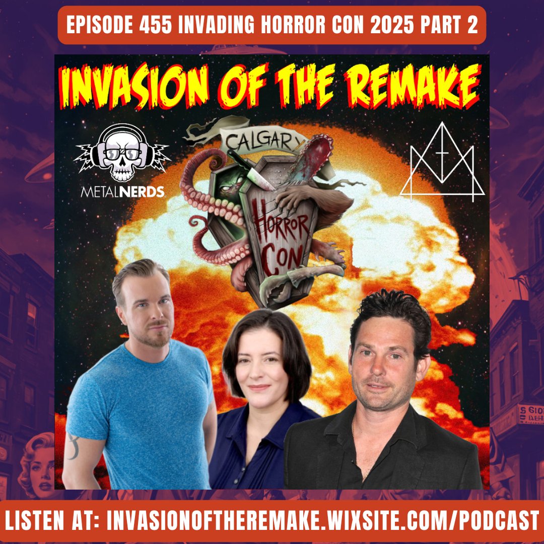 Invasion of the Remake (@invasionremake) on Twitter photo We had such a good time at <a href="/YYCHorrorCon/">Calgary Horror Con</a> that we had to do 2 parts! Get your scare on and visit invasionoftheremake.wixsite.com/podcast for the full episode!
#Horror #HorrorCommunity #podcast #Listen #NewEpisode #CelebrityNews We had such a good time at <a href="/YYCHorrorCon/">Calgary Horror Con</a> that we had to do 2 parts! Get your scare on and visit invasionoftheremake.wixsite.com/podcast for the full episode!
#Horror #HorrorCommunity #podcast #Listen #NewEpisode #CelebrityNews