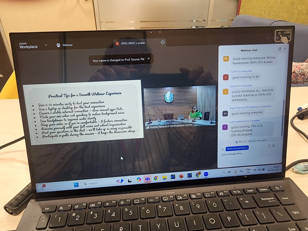 Sourav Pal (@souravp32813910) on Twitter photo Yesterday I delivered an online lecture titled " Structure of an Atom-Dual Nature of Matter and Quantum" for the Senior School Teachers of Chemistry of DPS in Classes XI and XII, organized by HRDC DPS, Greater Noida. Quite an interactive session. <a href="/AshokaUniv/">Ashoka University</a> <a href="/ChemistryAshoka/">Department of Chemistry, Ashoka University</a> Yesterday I delivered an online lecture titled " Structure of an Atom-Dual Nature of Matter and Quantum" for the Senior School Teachers of Chemistry of DPS in Classes XI and XII, organized by HRDC DPS, Greater Noida. Quite an interactive session. <a href="/AshokaUniv/">Ashoka University</a> <a href="/ChemistryAshoka/">Department of Chemistry, Ashoka University</a>