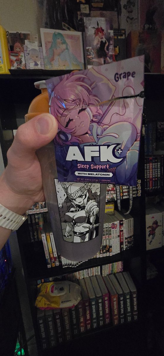 thebuffotaku's tweet image. Im on day 820 of loving @GamerSupps and on the partnership grind for code buffotaku. 
I&apos;m trying the grape AFK+ Sample and its freaking amazing! #gamersupps #waifucups #ggarmy