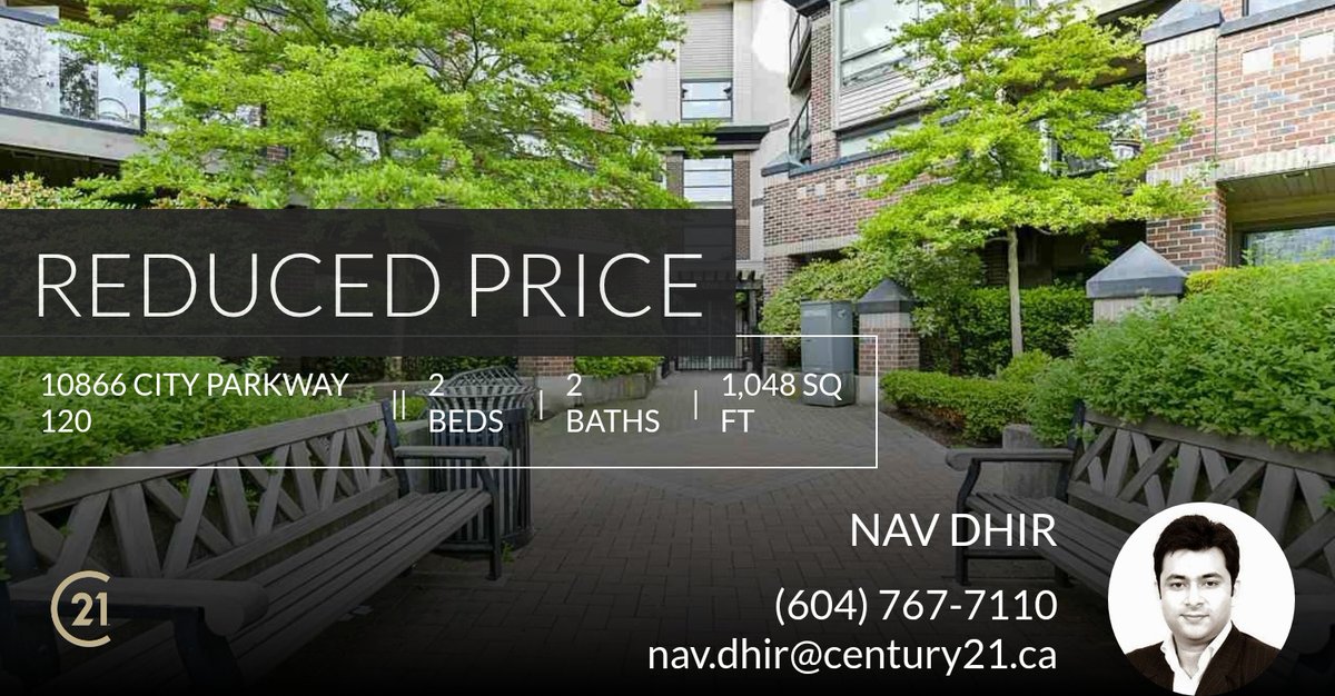 DhirNav's tweet image. 📍 Reduced Price 📍 This recently reduced home at 10866 City Parkway 120 in Surrey won't last long, so, don't wait to set up a showing! Reach out here or at (604) 767-7110 for more information!

Nav Dhir
Century 21 Coastal Realt... homeforsale.at/10866_CITY_PAR…