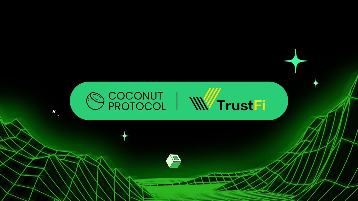 coconutsL2's tweet image. 🤝 Coconut Protocol is partnering with @trustfiorg to equip Web3 startups with permissionless staking tech and access to DeFi-native communities — enabling faster growth and smoother onboarding across the LINE ecosystem.
ℹ️ About TrustFi:
TrustFi is a Web3 DeFi infrastructure…