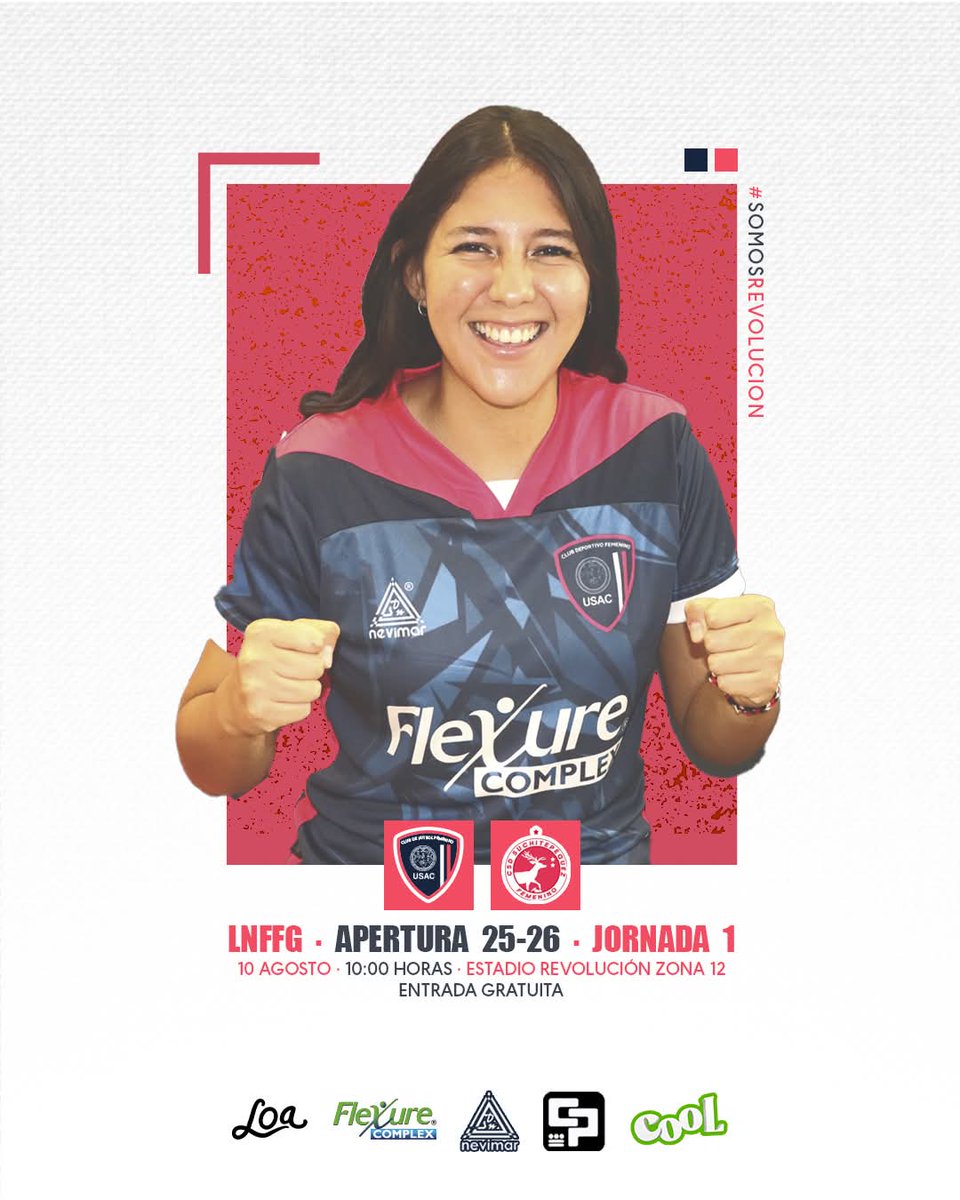🔥🔥Este domingo 10 de Agosto inicia la liga nacional femenina y nuestro equipo juegan de local 🔥🔥

JORNADA 1

UNIVERSIDAD DE SAN CARLOS FEMENINO🎓
🆚️
Suchitepequez Femenino🦌

🏟 Estadio Revolución
🕠 10 am
🎟 Ingreso gratis
📆 Domingo 10 de Agosto

#IDYGANADATODAS