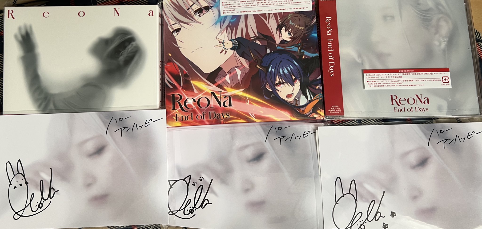 ☆新品未開封☆ReoNa 直筆サイン入りオリジナル色紙 ABEMA配信記念特典 you on X: 