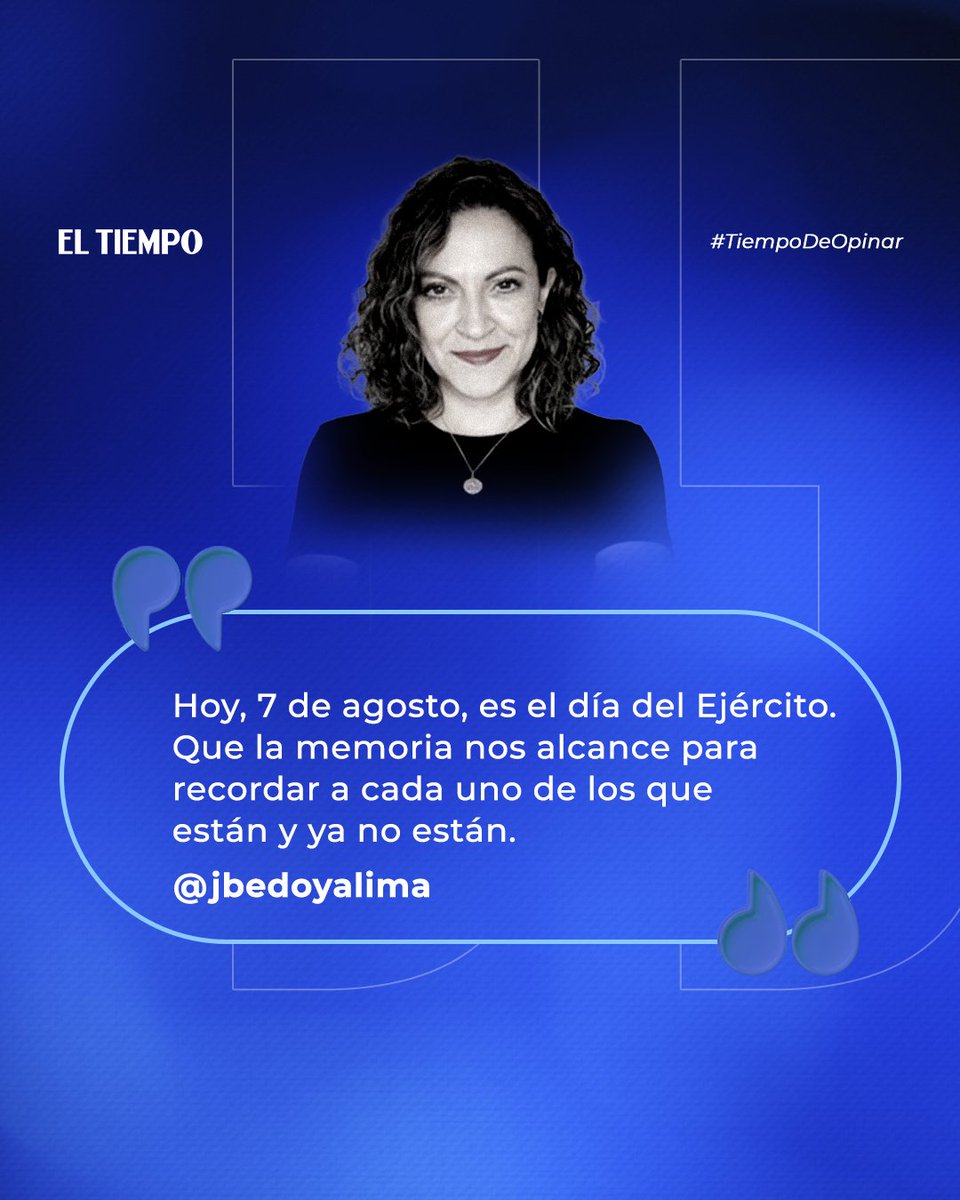 EL TIEMPO (@eltiempo) on Twitter photo 💬 #TiempoDeOpinar • Lea acá la columna titulada 'Colombia, patria mía', por Jineth Bedoya Lima (<a href="/jbedoyalima/">Jineth Bedoya Lima</a>) ➤ eltiempo.com/opinion/column… 💬 #TiempoDeOpinar • Lea acá la columna titulada 'Colombia, patria mía', por Jineth Bedoya Lima (<a href="/jbedoyalima/">Jineth Bedoya Lima</a>) ➤ eltiempo.com/opinion/column…