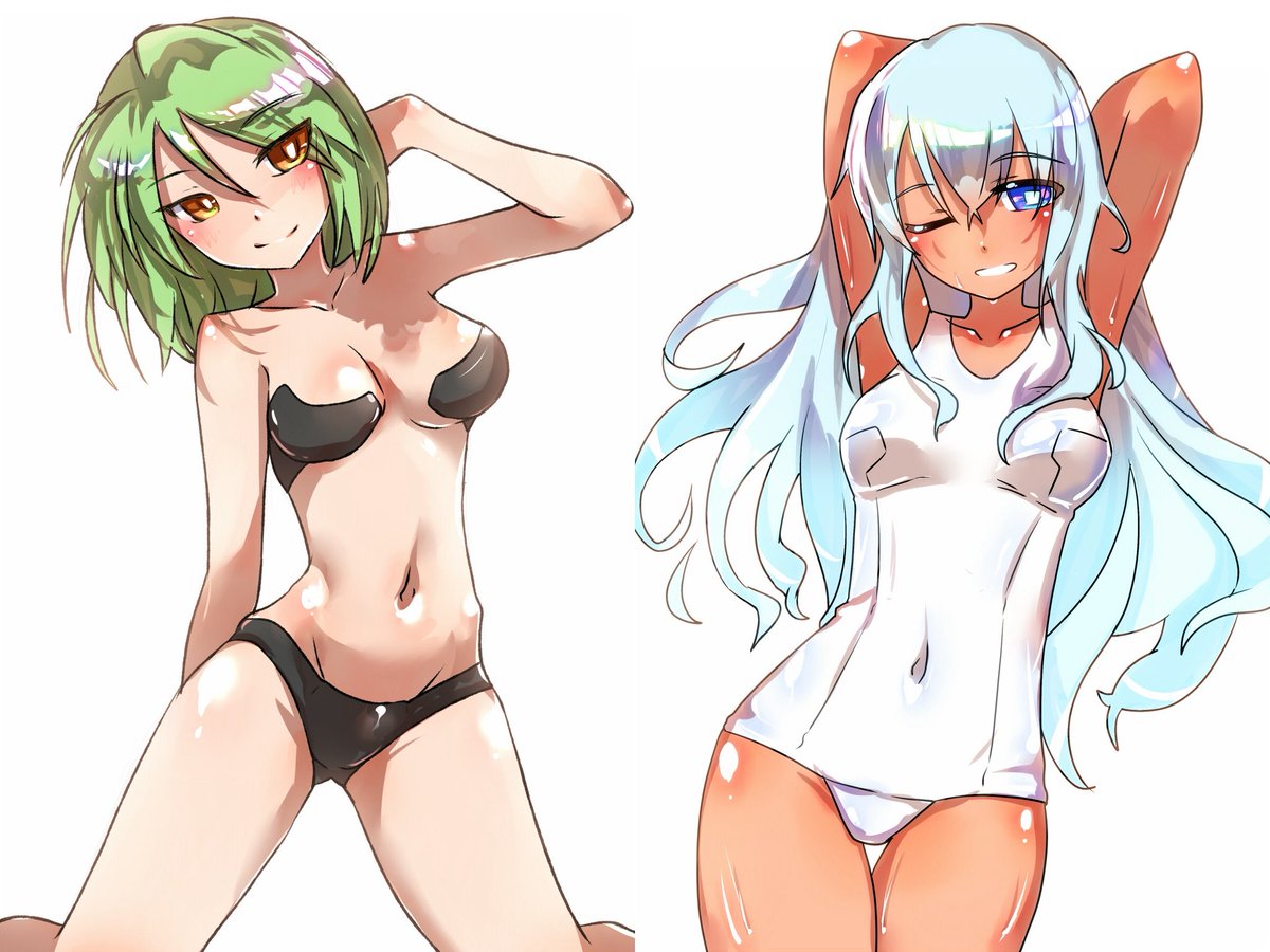 #なんの脈絡もなく水着イラストを再掲して最近フォローしてくれたフォロワーを怖がらせましょう