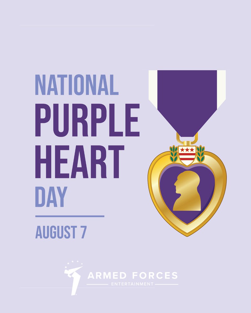 Each year on August 7, our Nation recognizes the men and women who are known as Purple Heart recipients. On Purple Heart Day, we honor those who were wounded or gave their lives in service. Your sacrifice and courage will always be remembered.