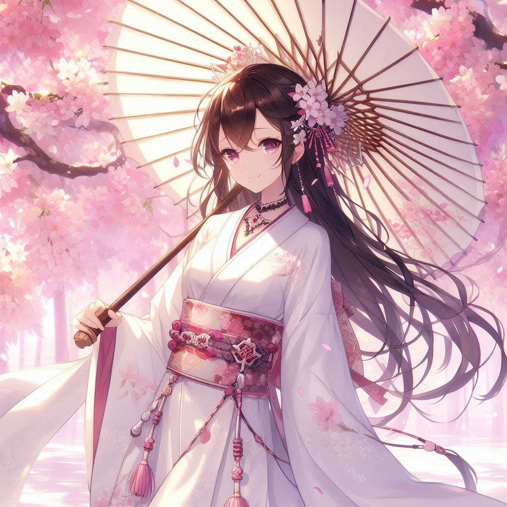 SZ_aen's tweet photo. Then, as the final petal fell, she vanished—leaving behind only the umbrella, resting gently on the moss-covered roots.... https://t.co/iYoOwRoVfh