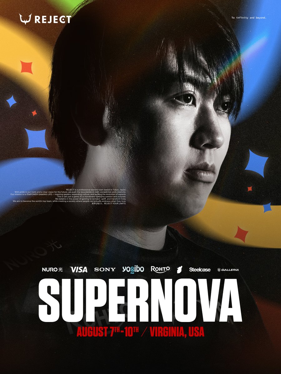 SuperNova 2025｜スマブラSP部門

9日 0:00〜 Phase 1スタート🎮
世界の頂点へ、勝ち上がれ。

📺 配信リンク：twitch.tv/vgbootcamp
🔗トーナメント表：x.gd/l83KYF

#ShutonWIN #RCWIN #スマブラSP