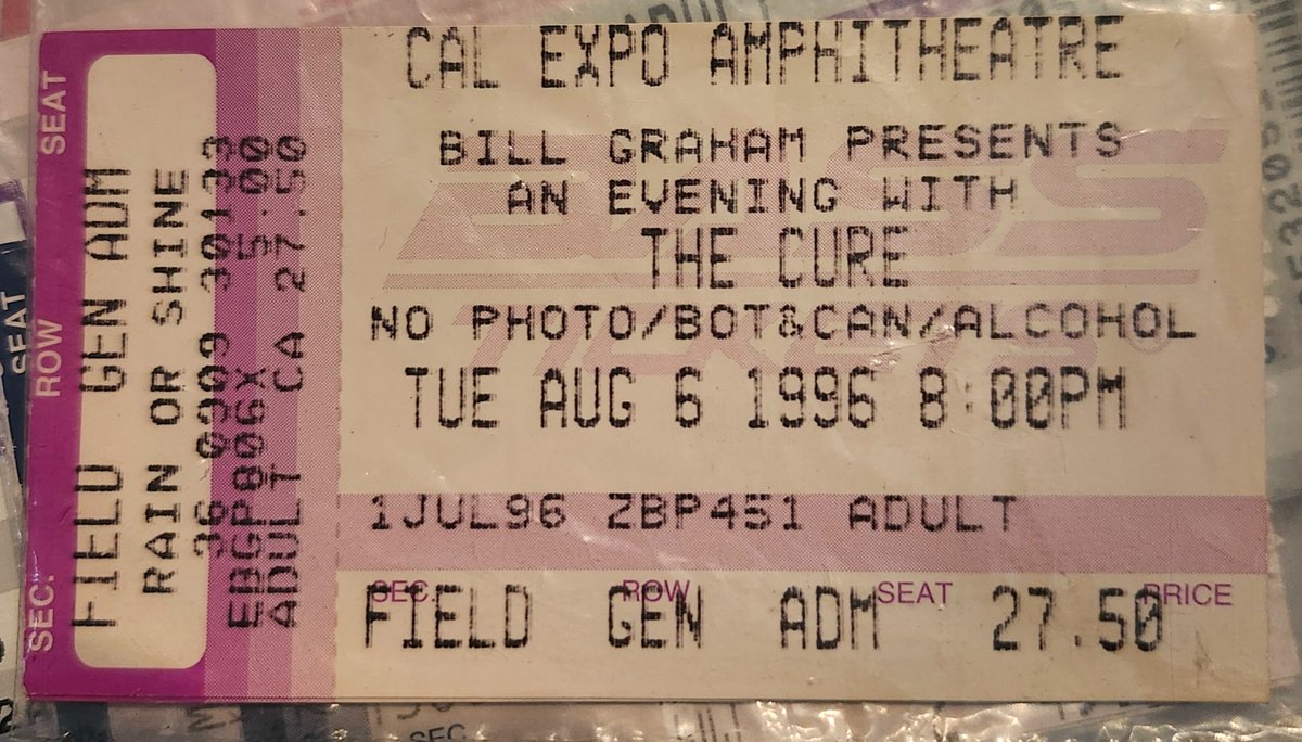 The Curator Of Thrift (@curatorthrift) on Twitter photo <a href="/CureationX/">CureationX</a> It was the 1st time I was able to see my favorite band <a href="/CureationX/">CureationX</a> It was the 1st time I was able to see my favorite band