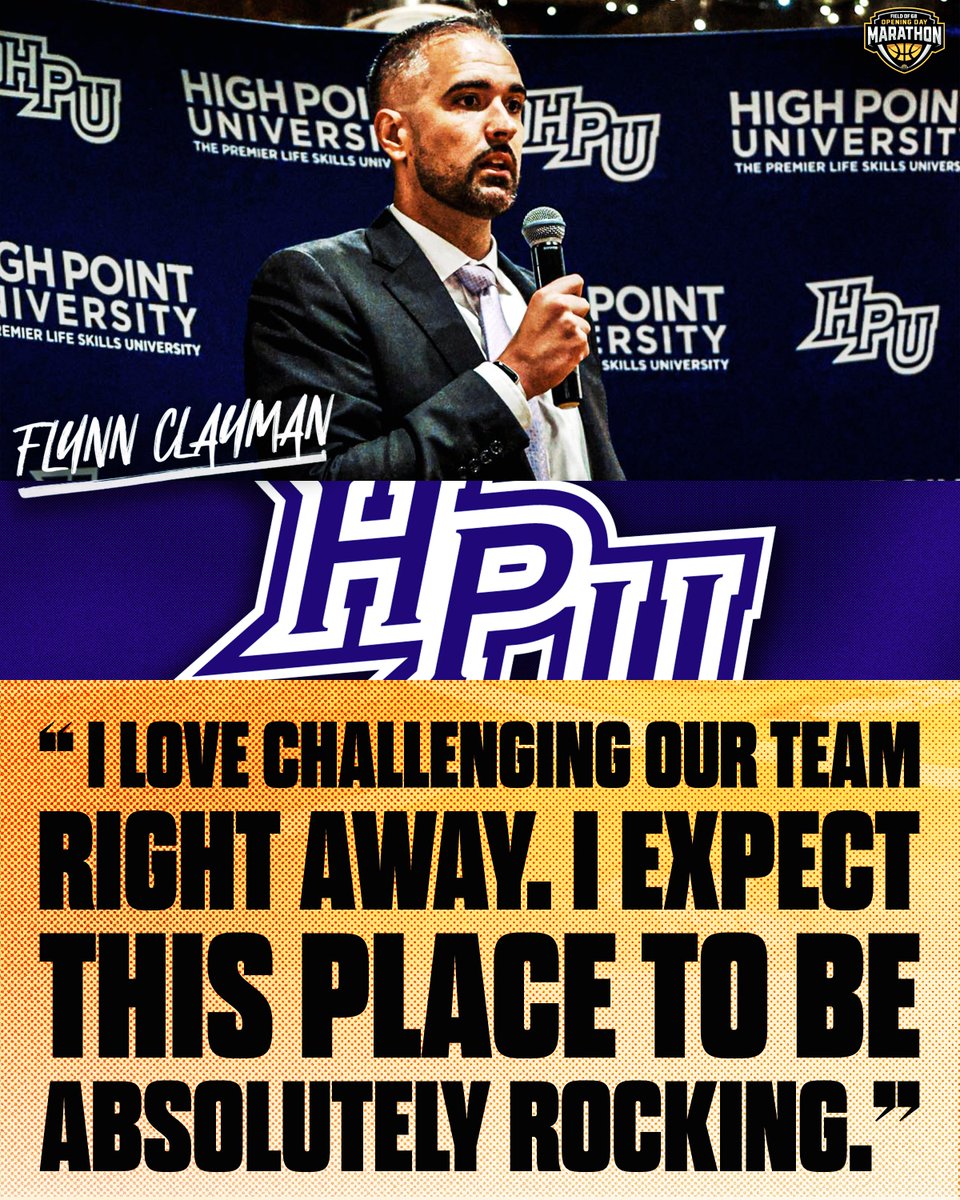 The Field of 68 (@thefieldof68) on Twitter photo Flynn Clayman (<a href="/coachclayman/">Flynn Clayman</a>) expects it to be ROCKING for <a href="/HPUMBB/">HPU Men's Basketball</a> and <a href="/FurmanMBB/">Furman Basketball</a> 👀
<a href="/TheFieldOf68/">The Field of 68</a> Opening Day Marathon is November 3rd! 🏀
<a href="/visityorkcounty/">Visit York County</a> 🔥👏 Flynn Clayman (<a href="/coachclayman/">Flynn Clayman</a>) expects it to be ROCKING for <a href="/HPUMBB/">HPU Men's Basketball</a> and <a href="/FurmanMBB/">Furman Basketball</a> 👀
<a href="/TheFieldOf68/">The Field of 68</a> Opening Day Marathon is November 3rd! 🏀
<a href="/visityorkcounty/">Visit York County</a> 🔥👏