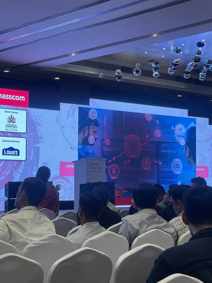 Let’s see what #Nasscom Future Forge event has in store for us. #AIforAll 

<a href="/InfoAxon/">InfoAxon</a> team attending the event.