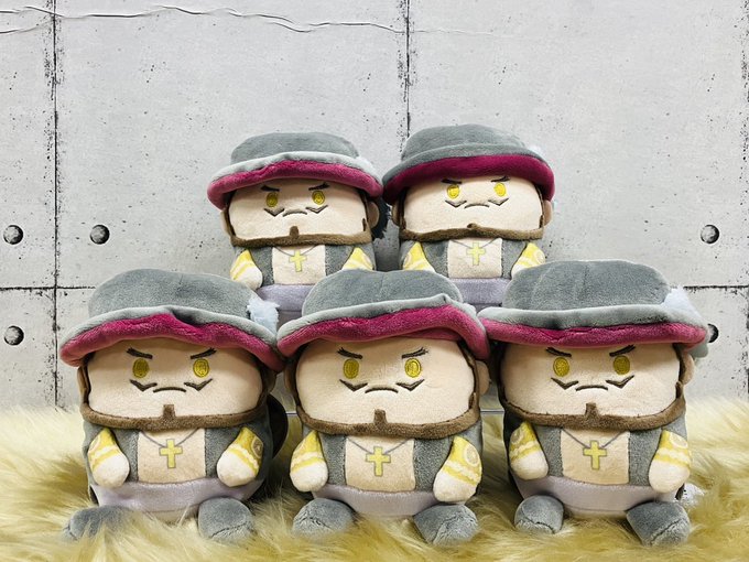 希少 レア ワンピース たま型 ぬいぐるみ キーホルダー 新商品】 麦たまの一味ぬいぐるみ(クロスギルド) バギー/クロコダイル
