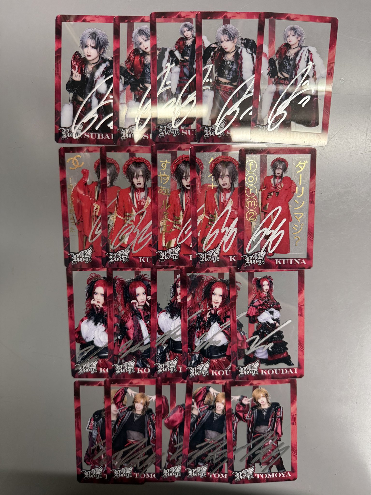 Royz DVD サイン色紙 セット Royz on X: 