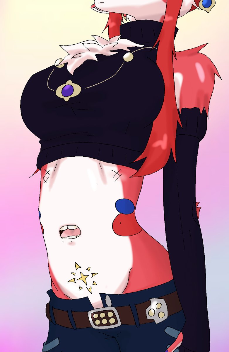 マキエのお腹の口「一服させて。」
マキエのスラッとしたお腹にある口から発せられる凛とした声、それと共にツンと彼女の口臭がほんのりと漂う。