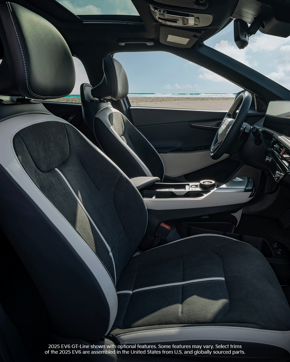 Kia EV6 rules to live by: Look sharp. Charge fast. Drive bold. #KiaEV6 assembled with pride in Georgia.