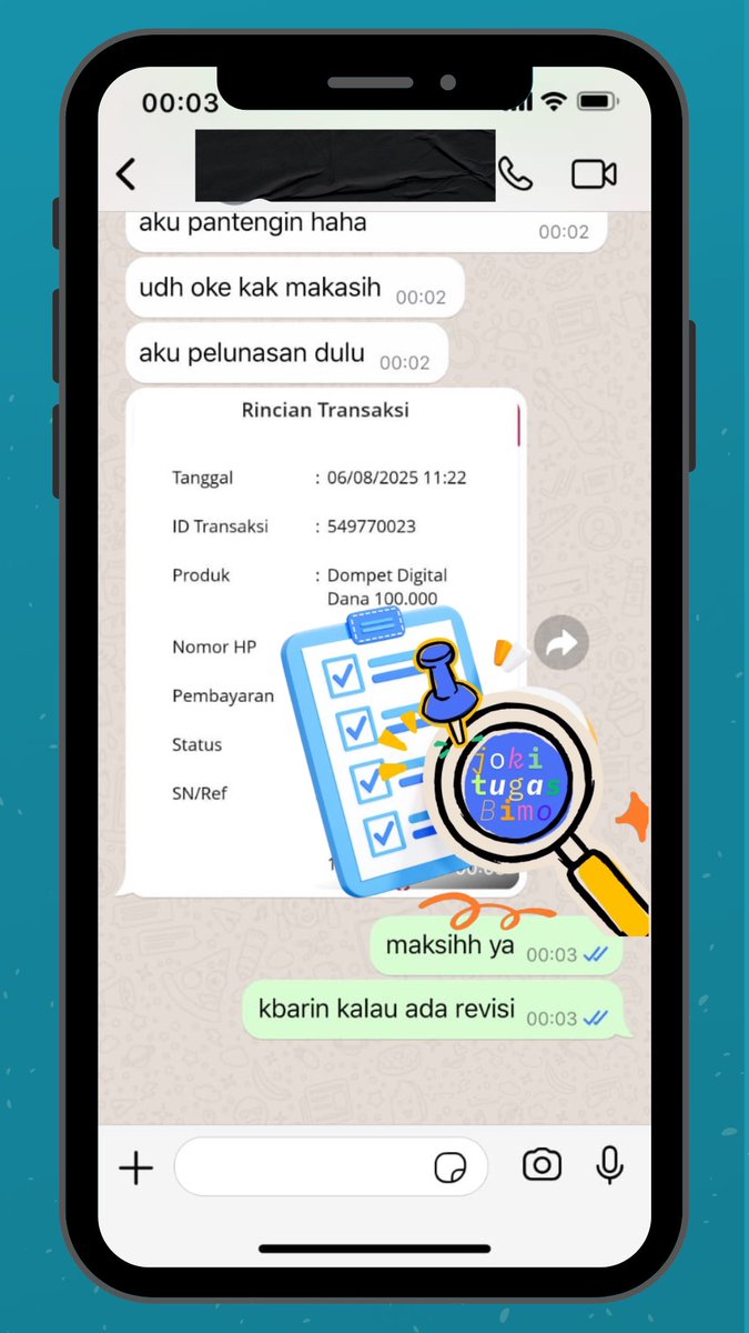 Testi joki tugas #zonauang #jokitugas , cuss langsung joki tugas di aku wa.me/+6285610808480 bisa all spess ya sayang karena by tim professional, makalah, paper, jurnal, skripsi, autocad, pivot, spss, excel, olah data bab 4, papermob, ppt, banner, flowchart, dll bisa yaa