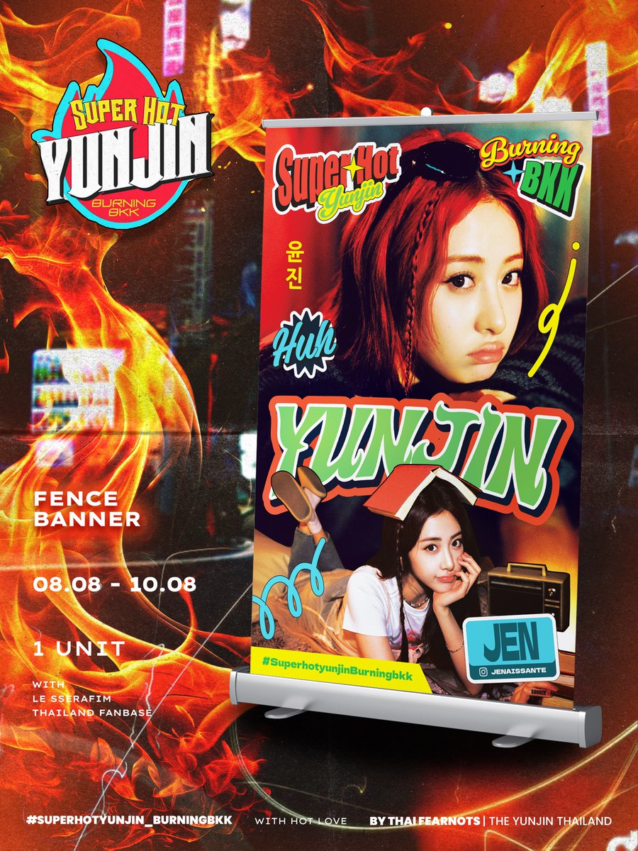 【2025 𝗟𝗘 𝗦𝗦𝗘𝗥𝗔𝗙𝗜𝗠 𝗧𝗢𝗨𝗥  EASY CRAZY HOT in BANGKOK : Project】🔥

𝙋𝙖𝙧𝙩. 1 : BANNER BESIDE THUNDERDOME 1 Unit | 8-10 August 

Special Thanks🌸<a href="/mybelovedkkura/">♡ MyBelovedKkura-TH🌸</a> 

#SUPERHOTYUNJIN_BURNINGBKK