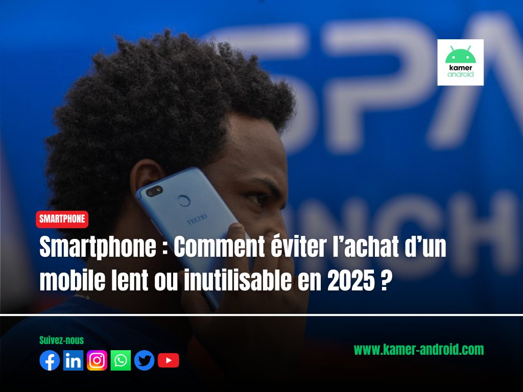 🎯 En 2025, acheter un smartphone peut virer au cauchemar 😓 : lenteur, bugs, pas de 4G…

📱 Voici le guide KAMERANDROID pour éviter un mobile inutilisable 👇
🔗 kamer-android.com/2025/08/07/sma…
🟢 WhatsApp : whatsapp.com/channel/0029Va…

#Smartphone #Android237 #TechAfrique #KAMERANDROID