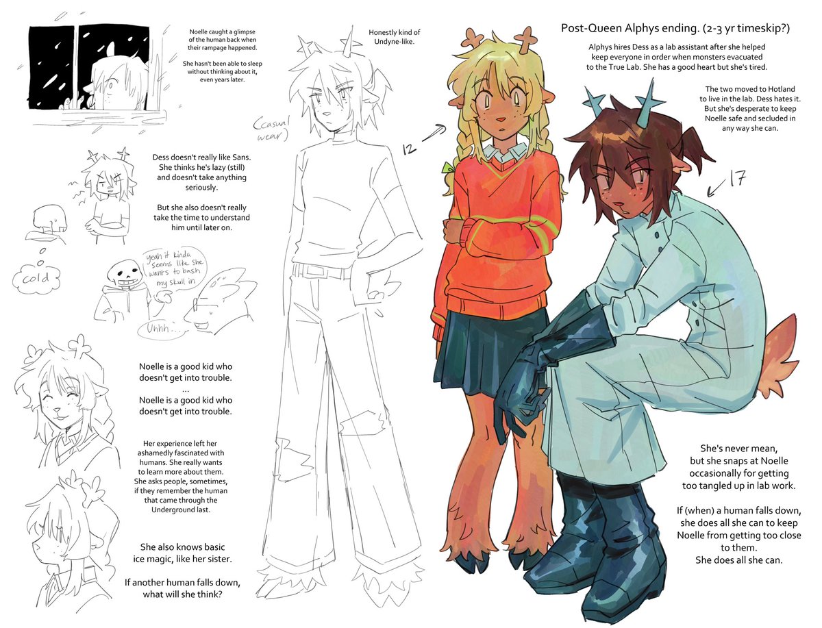 been leisurely cooking an au with oomf where the undertale holiday sisters cope with the no-mercy aftermath in the queen alphys ending