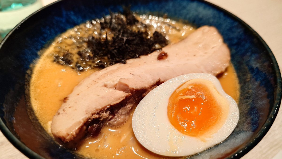 うにラーメン　荒木町
初！
美味し！