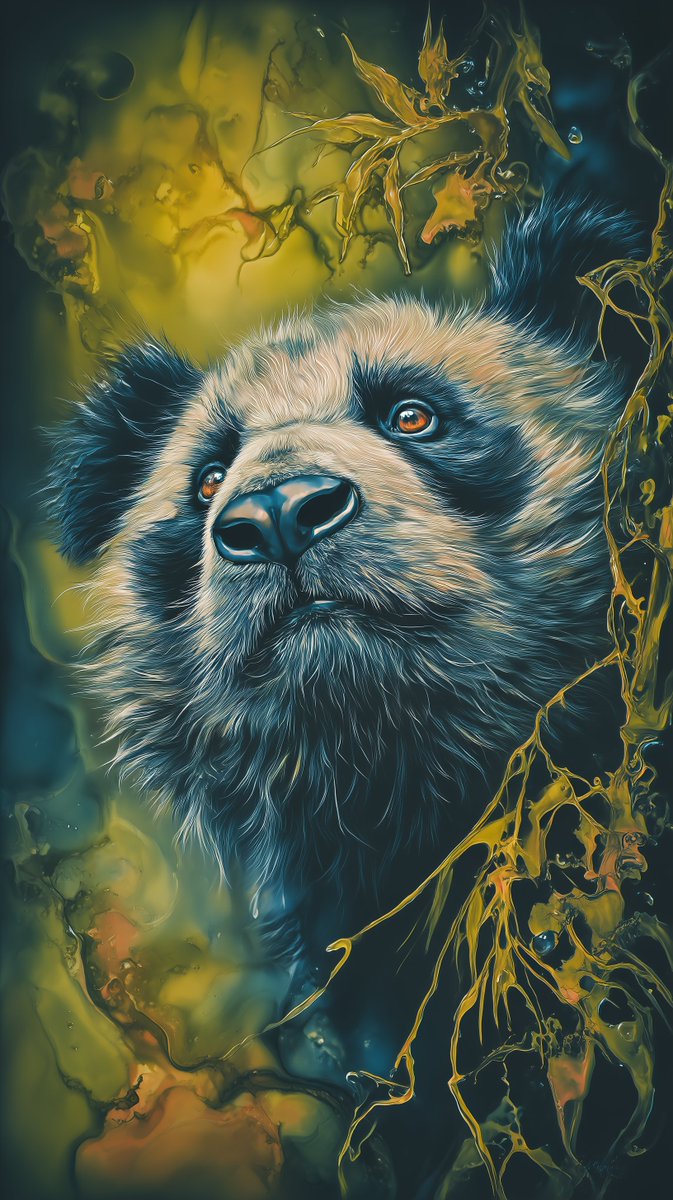 ImaginaryCWorks's tweet image. A glance of hope (4/4)

#giantPanda #giantPandas #animalPortrait #aiPainting #aiArtOfTheDay #aiArtists #aiGenerated #aiArtCommunity  #midjourneyv7 #synthography #synthographyArt