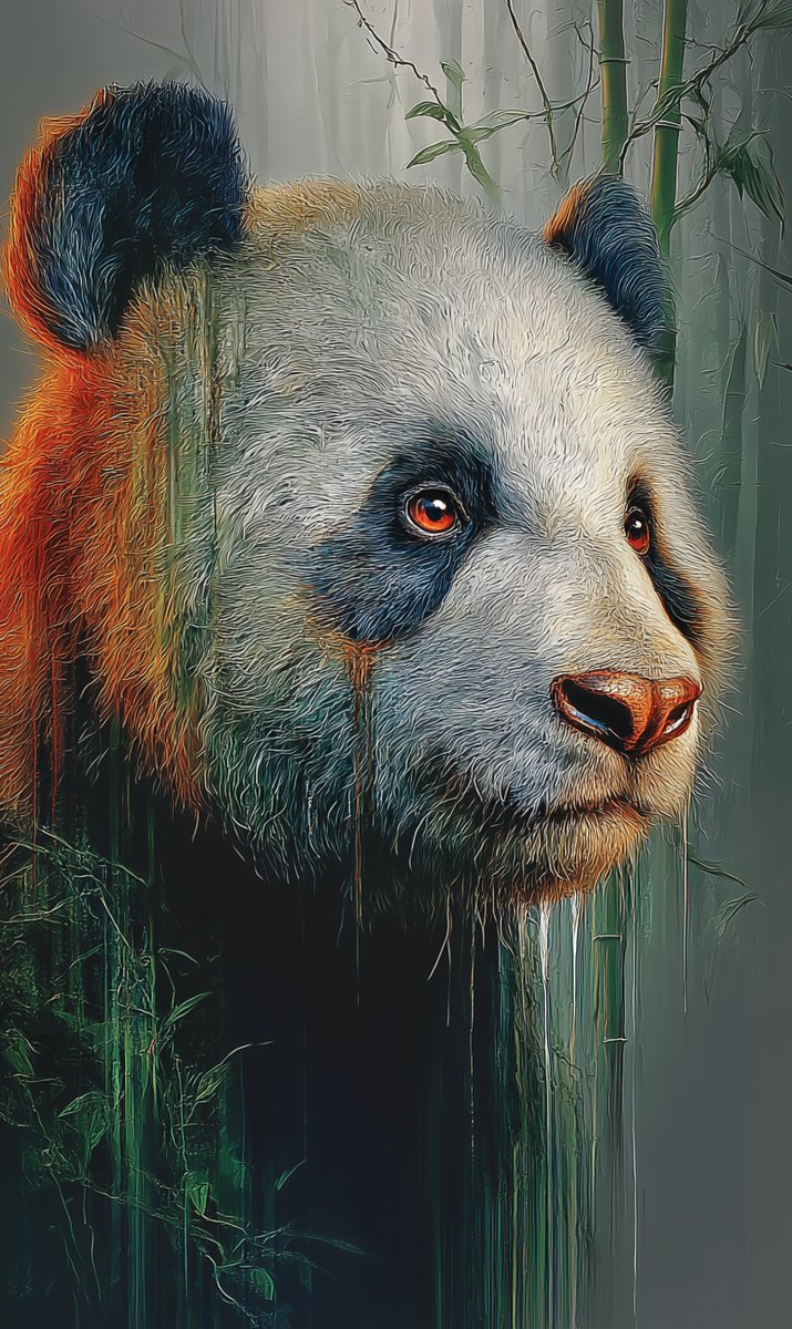 ImaginaryCWorks's tweet image. A glance of hope (3/4)

#giantPanda #giantPandas #animalPortrait #aiPainting #aiArtOfTheDay #aiArtists #aiGenerated #aiArtCommunity  #midjourneyv7 #synthography #synthographyArt