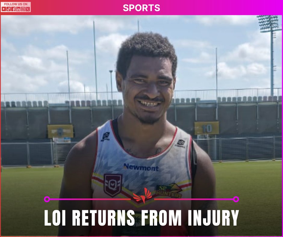 tvwanonline's tweet photo. #Sports Twenty-seven-year-old PNG Hunters backrower, Whallon Tau Loi has made a remarkable recovery after his 2025 season ending ACL injury.
Read more: https://t.co/cAo0mYTfKn
#PNGHunters #WhallonTauLoi #LoiReturns #RugbyLeague #PapuaNewGuinea #TVWANNews https://t.co/lJh0uihG19