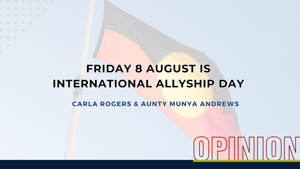 Today is International Allyship Day 🖤💛❤️ 

Australia's first International Allyship Day was 2023 but Carla Rogers and Aunty Munya Andrews started their mission 15 years earlier. They explain why Allyship is so important for reconciliation here: 
lawyersalliance.com.au/Web/News/Opini…