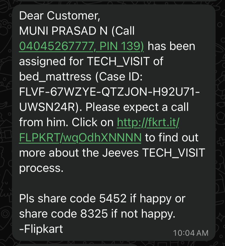 ansumansahoo65's tweet photo. Daily I'm getting messages like this. Whenever I'm calling this number that person is disconnecting the call. Then in the evening he is calling for one time and disconnecting within 1 sec. Next day morning same message I'm getting. The same issue is happening for last 5 days. https://t.co/g6ArB8OTmK