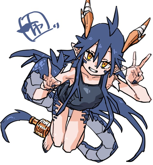 スク水な青龍ちゃん。 