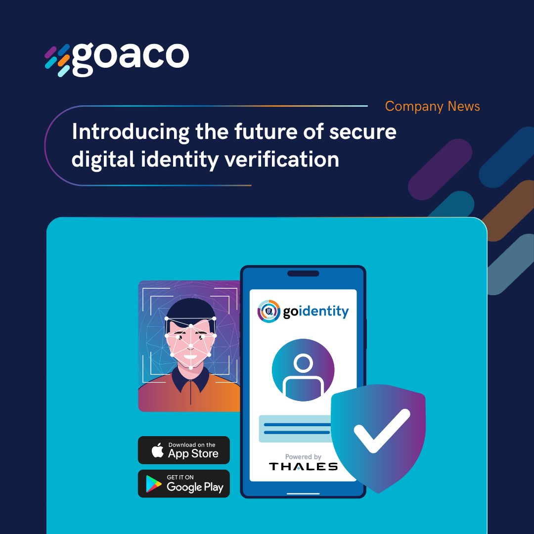Goaco (@goacodigital) on Twitter photo 🚀 Big news! We’ve launched Goidentity, our secure digital identity platform, built by Goaco, powered by <a href="/ThalesCloudSec/">Thales Cybersecurity Products</a>.
Verify 8000+ ID types, use biometric checks & NFC chip reading — all GDPR-compliant.
👉 buff.ly/9mQdn3o
#GoIdentity #CyberSecurity 🚀 Big news! We’ve launched Goidentity, our secure digital identity platform, built by Goaco, powered by <a href="/ThalesCloudSec/">Thales Cybersecurity Products</a>.
Verify 8000+ ID types, use biometric checks & NFC chip reading — all GDPR-compliant.
👉 buff.ly/9mQdn3o
#GoIdentity #CyberSecurity