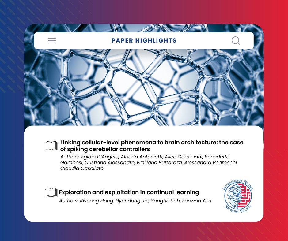 📘 The August 2025 issue of the Neural Networks Journal is here! Dive into the latest research in AI and machine learning.

INNS members enjoy free online access to the Journal.

🔗 Join INNS: loom.ly/-dBcSQw
🔗 Read Volume 188 on ScienceDirect: loom.ly/7MtjtiU