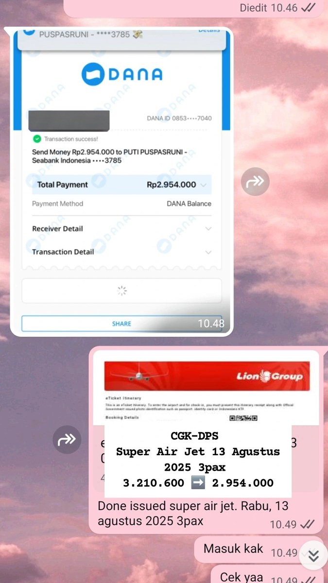 ppsruni14's tweet photo. Testrimoni terbaru buat bulan ini, boleh tanya tanya yaa buat tiket pesawat murahnya ✨️✨️ #tiketpesawatmurah #zonauang #zonabu https://t.co/TpXL0lpdi1