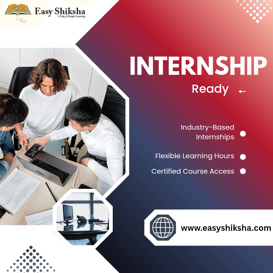 easy_shiksha's tweet image. Get Internship Ready!
Work on real projects
Learn with flexible hours
Get certified

With EasyShiksha’s online internships, boost your resume from anywhere.
 easyshiksha.com
#InternshipReady #VirtualInternship #EasyShiksha #RemoteLearning #CareerStart #OnlineInternship