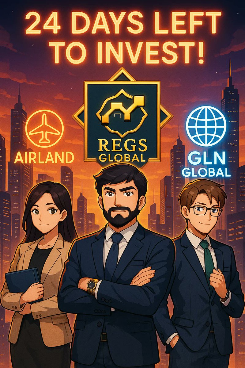 📈 The future of halal finance is here.
Invest in REGS GLOBAL – Only 24 days left!
👇
🔗 sidrastart.com/project/d7387a…
#Crypto #REGS #HalalInvestment #24DaysLeft #SidraChain