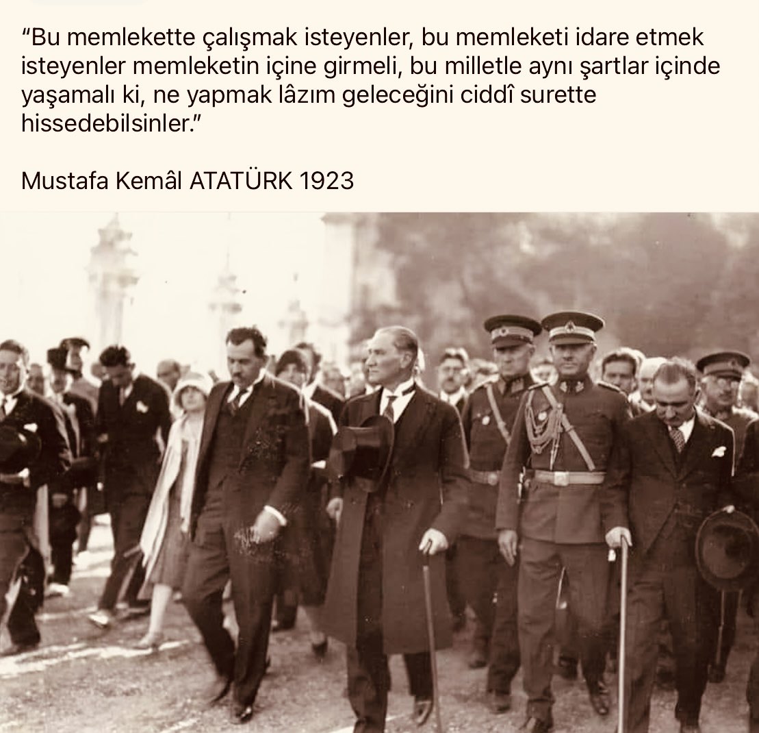 ATATÜRK Diyor ki;